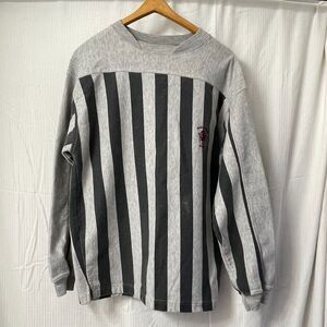 Vintage Cherokee Mens Striped Pullover Sweatshirt Size M 1980s Y2K Streetwear